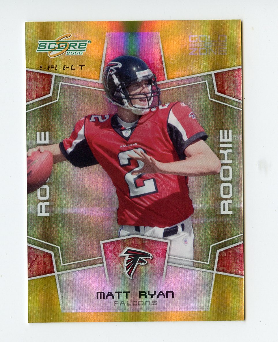 FILA E149 MATT RYAN RC 2008 PUNTEGGIO SELEZIONATO G ZONE 7 50 #333 FALCONS ROOKIE