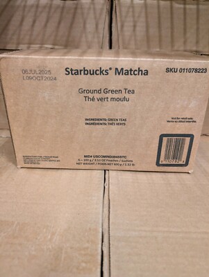 NEW STARBUCKS  6 BAGS MATCHA GROUND GREEN TEA POWDER 3.53 OZ November 2025 