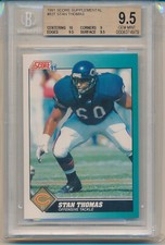 1991 Score Supplemental Stan Thomas (#83T) (10 Centering/2-9.5's/1-9) BGS9.5 BGS