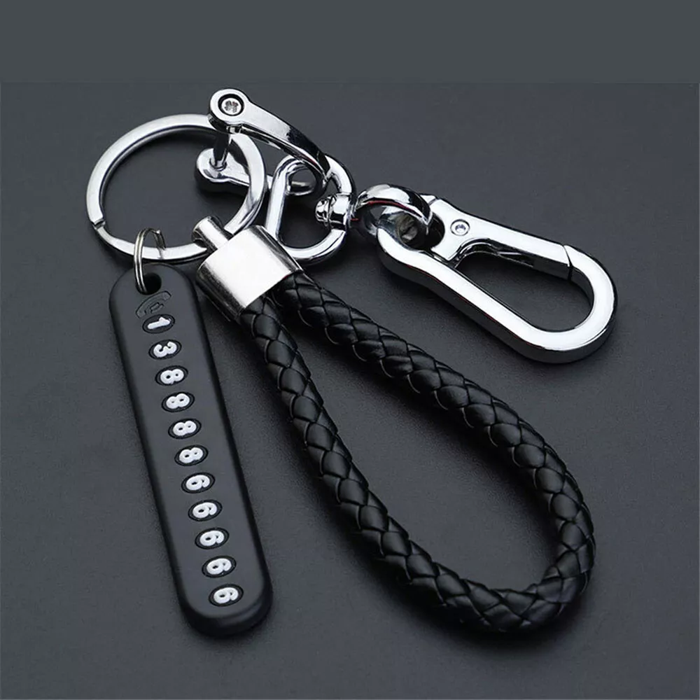 Plate shop number keychain