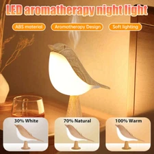 2 in 1 Small Desk Lamp, Bird Cordless Table Lamp 3 Color Modes 3 Level Light