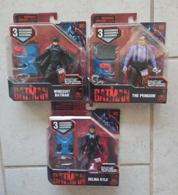 NEW SPIN MASTER DC THE BATMAN MOVIE 4'' BATMAN PENGUIN SELINA KYLE FIGURES! r138