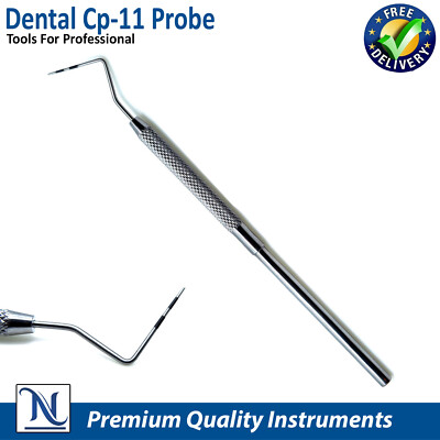 10 Dental Probe Cp11 Color Coded Williams Marking Periodontal Steel Instruments