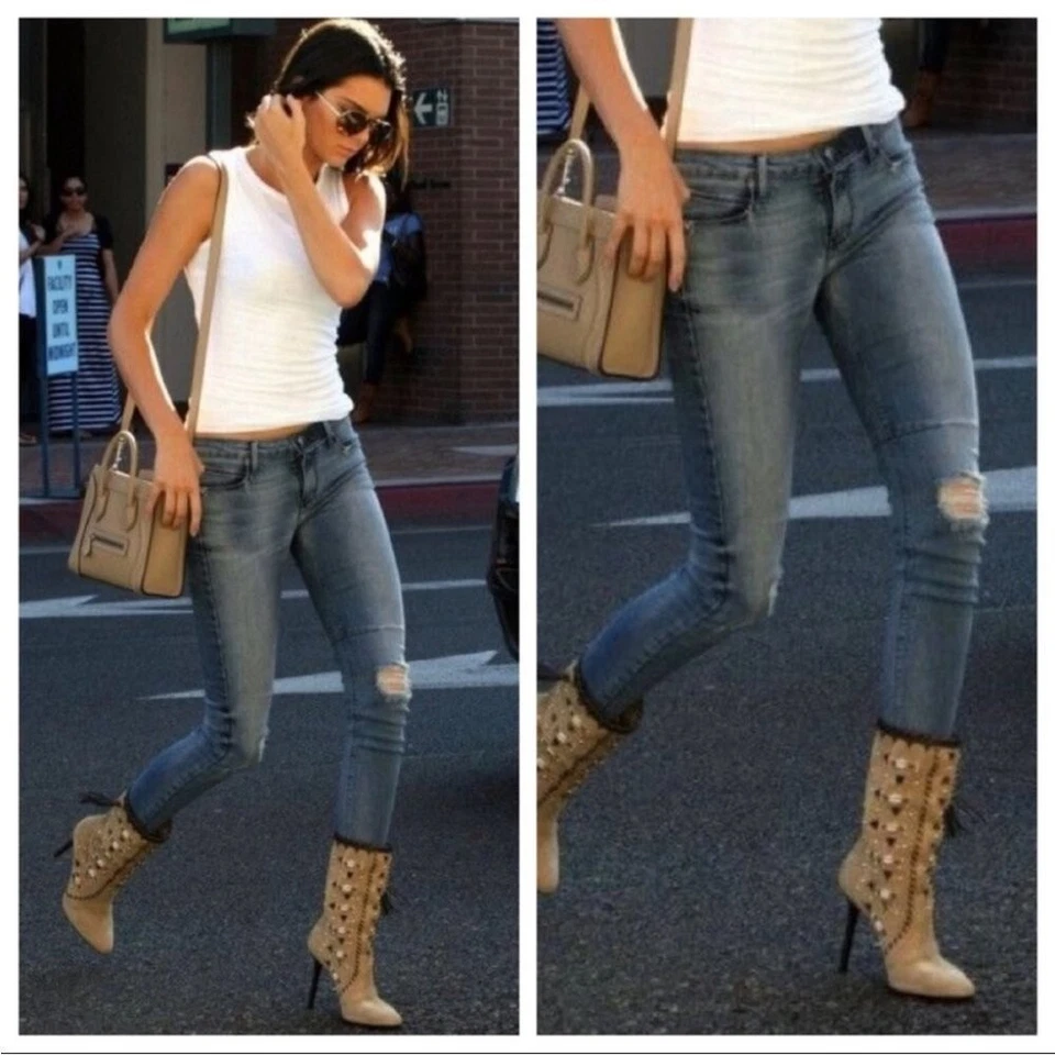 RtA ROAD TO AWE Icon Distressed Skinny Jeans Size 23 - Image 2 of 4