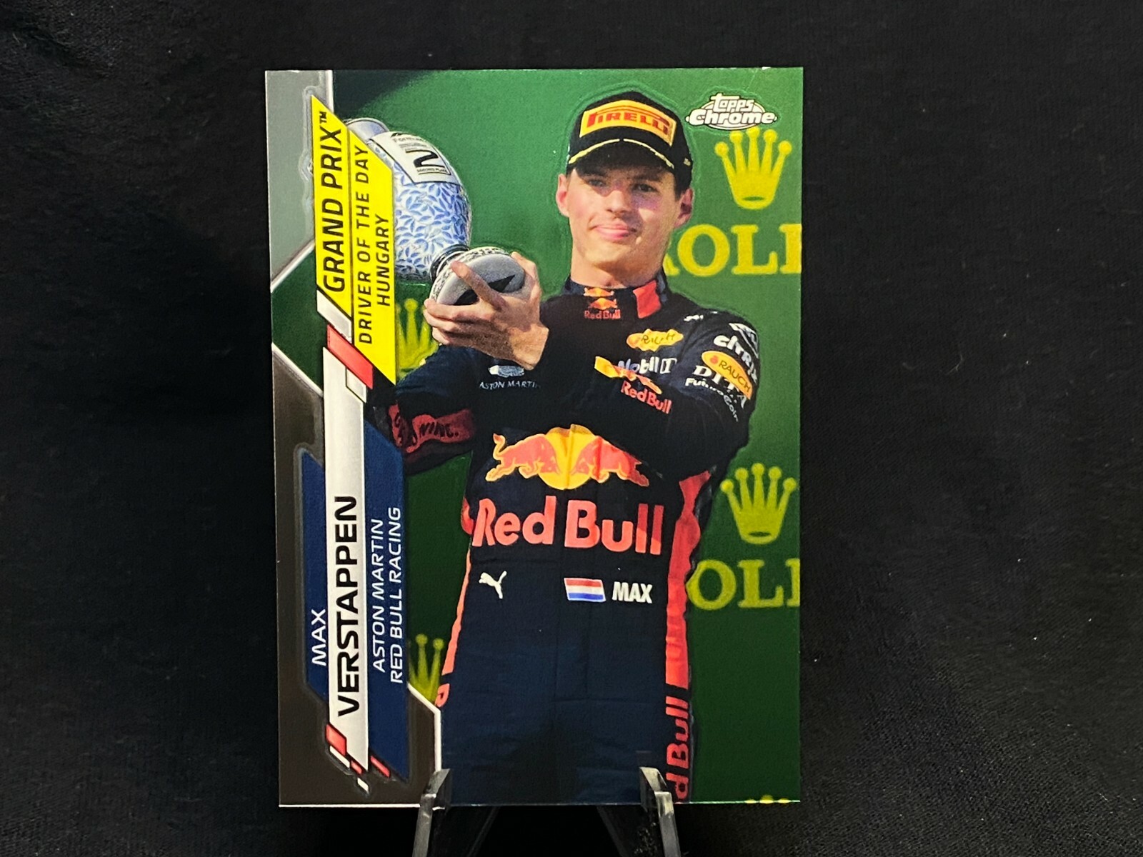 Max Verstappen - 2020 Topps Chrome Formula 1 F1 DotD Hungary Card #165 QTY!