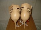 100% AUTHENTIC NEW WOMEN LOUBOUTIN MULTIMISS 100 NUDE STRAPPY PUMPS/HEELS US 7.5 — photo 5