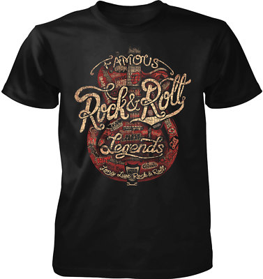 その他 Ma-i Famous Rock & Roll Legends Guitar Adult T-Shirt - Kiss, Anthrax