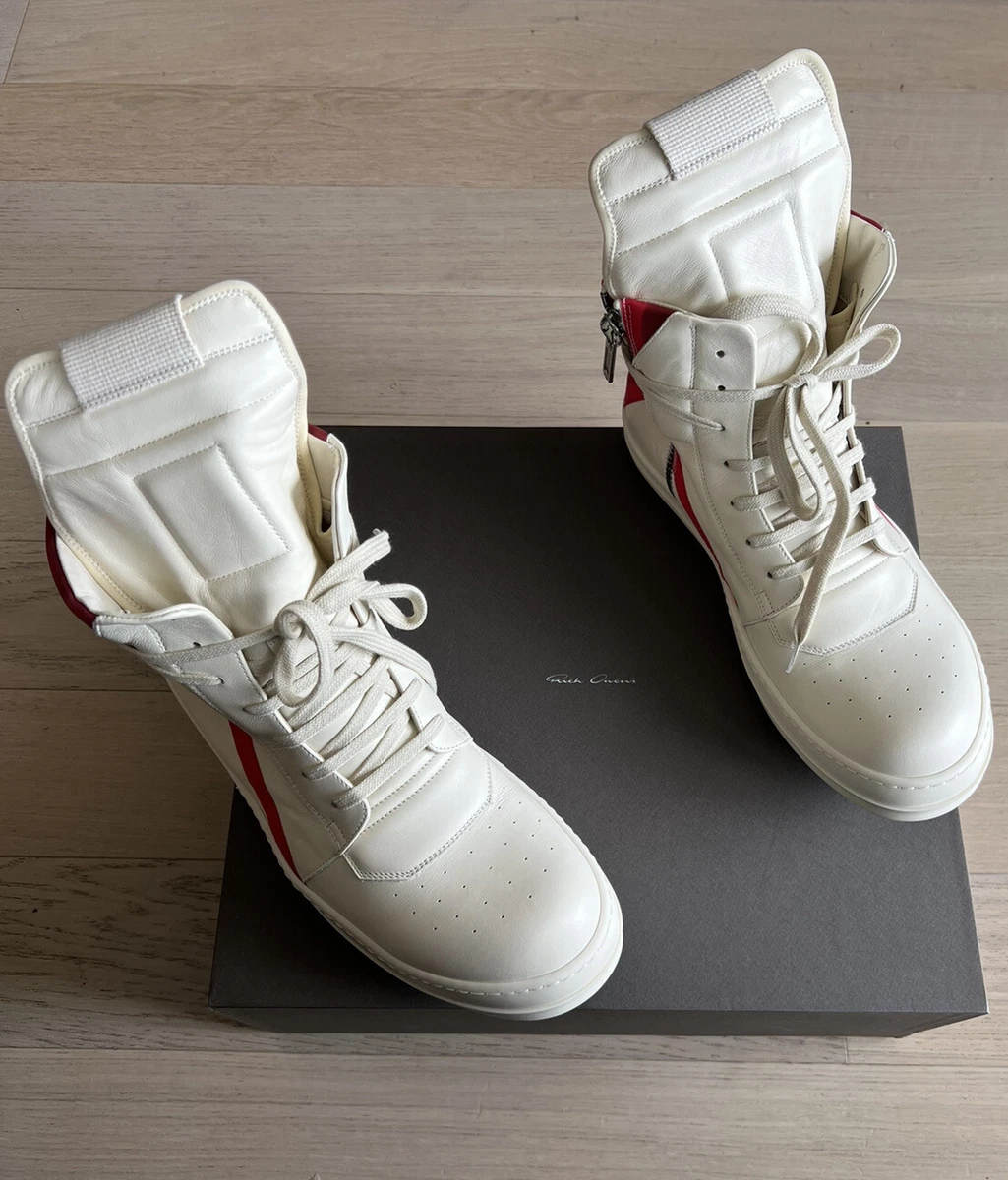 Rick Owens GEOBASKET Carnelian Beetle Ramones Sneakers Boots 43.5 10.5 9.5