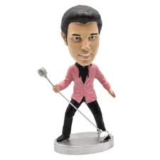 Elvis Presley Dashboard Wobbler with Microphone 5X2" Shakes, Rattles and Rolls