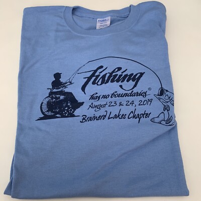 New Size XL Fishing has no boundaries Brainerd Lake chapter Minnesota shirt 2019