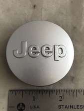 2007-15 Jeep Grand Cherokee Wrangler Wheel Center Silver Cover Cap Oe 1lb77trmac
