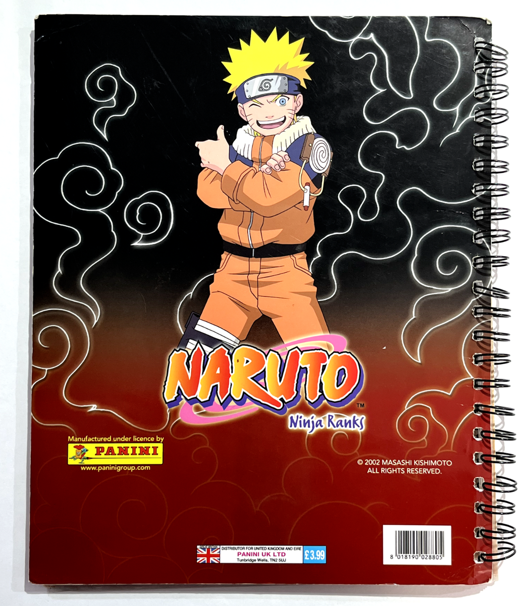 NARUTO NINJA RANKS Cards Album + Full Set 72/72 PANINI 2002 Sasuke