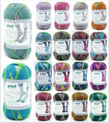 100g Gründl Hot Socks Simila Sockenwolle Garn zum stricken häkeln GP 69,90 /1kg