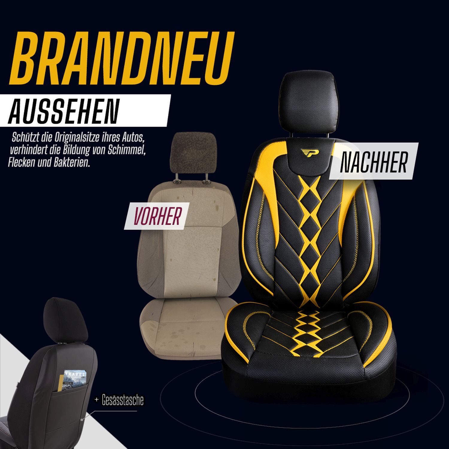 XTRM-CAR Sitzbezug Für Renault Master - Ergonomischer Schutz Mit Stil