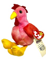 Strut The Rooster Beanie Baby Multiple Errors Rare Retired 1996 Vintage TY