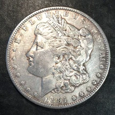 1891 Morgan Silver Dollar - High Quality Scans #Q758