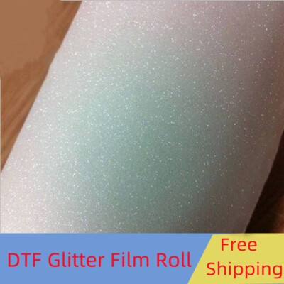 1 Roll  DTF Glitter Film Roll / DTF Fluorescent Film Roll  30cm*100M 