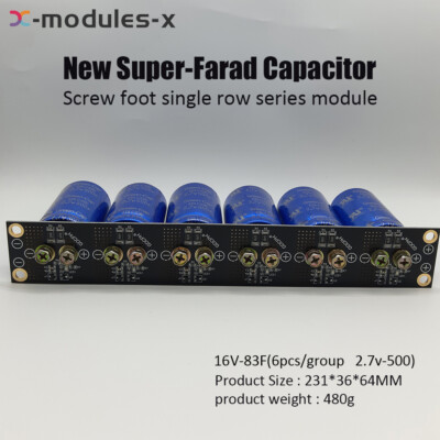 6PCS 16V-83F Farad Capacitor 2.7V-500 Electrical Component Super Capacitor