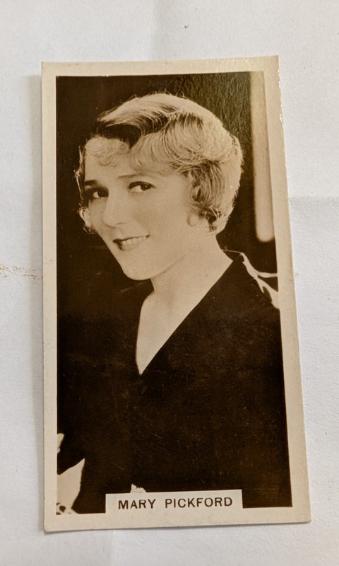 vintage J. Millhoff cigarette card MARY PICKFORD real photograph