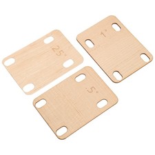 2X(3Pcs Guitar Neck Shims, Solid Wood Guitar Neck Shim 0.25, 0.5 And 18117