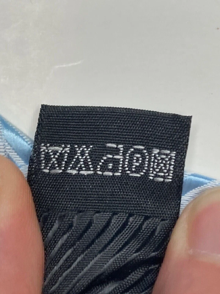 Linea-Cordoba Mens Formal Necktie 59"Lx4"W Blue / White Neck Tie - Image 4 of 4