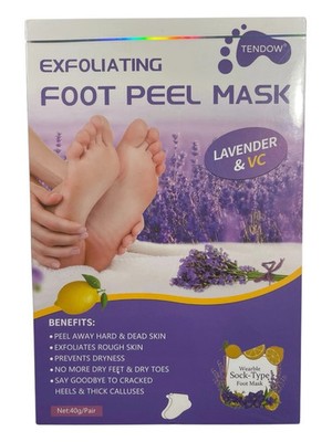 Exfoliating Foot Peel Mask - With Lavender & Vitamin C 2 pairs BB: 5/27