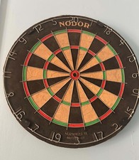 Vintage dart board and darts made in england