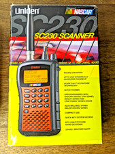 Uniden SC230 NASCAR Compact Racing Scanner 2500 Channel Bundle with Case