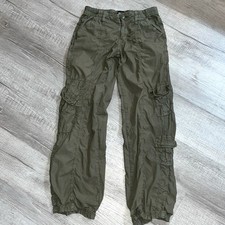 Urban Outfitters BDG Y2K Cargo Pants S Green Grunge Casual Army