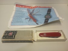 Vintage Victorinox Spartan 506 SAK Knife Boxed Chevron Travel Club 1986-1991