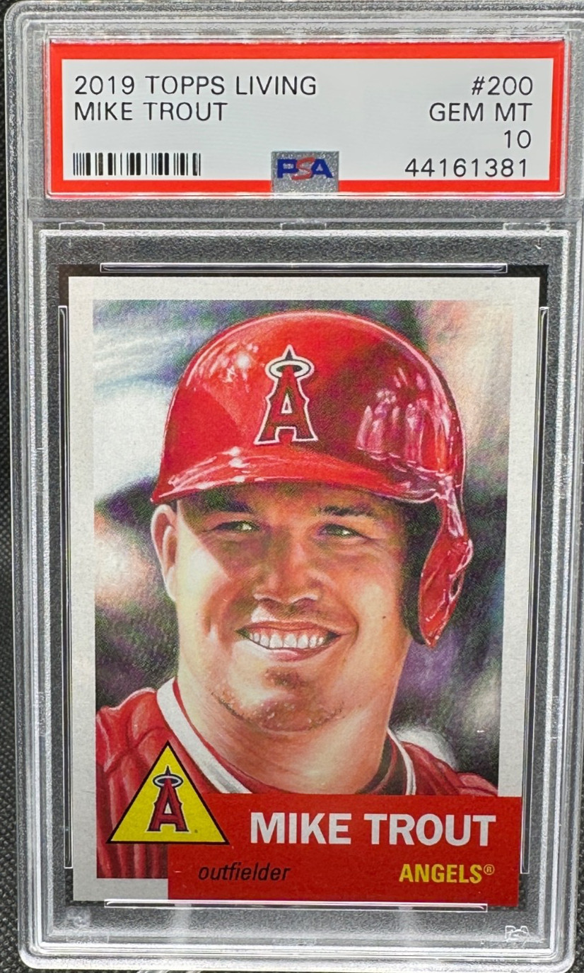 🔥2019 Topps Living Set Mike Trout SP #200 PSA 10 GEM MINT! ANAHEIM ANGELS!