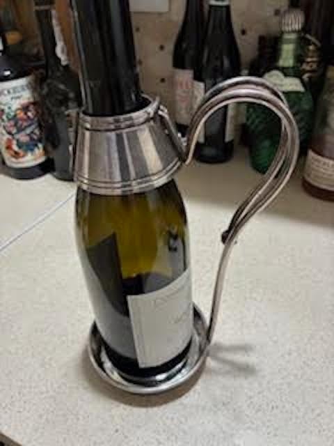 Antique wine bottle caddy