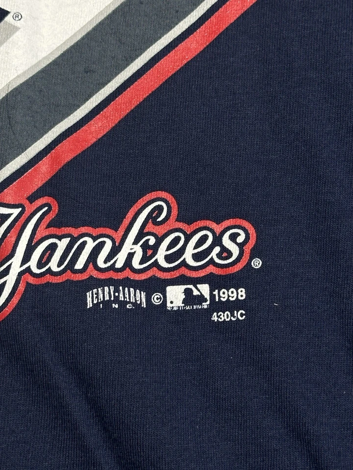 Camiseta De Colección 1998 New York Yankees Campeones Serie Mundial XXXL Hecha en Estados Unidos Rara Foto 3 de 4