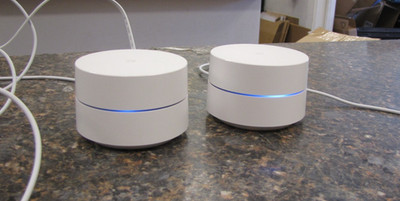Pair of Google AC-1304 Home Wi-Fi System AC1200 Dual-band Mesh Routers