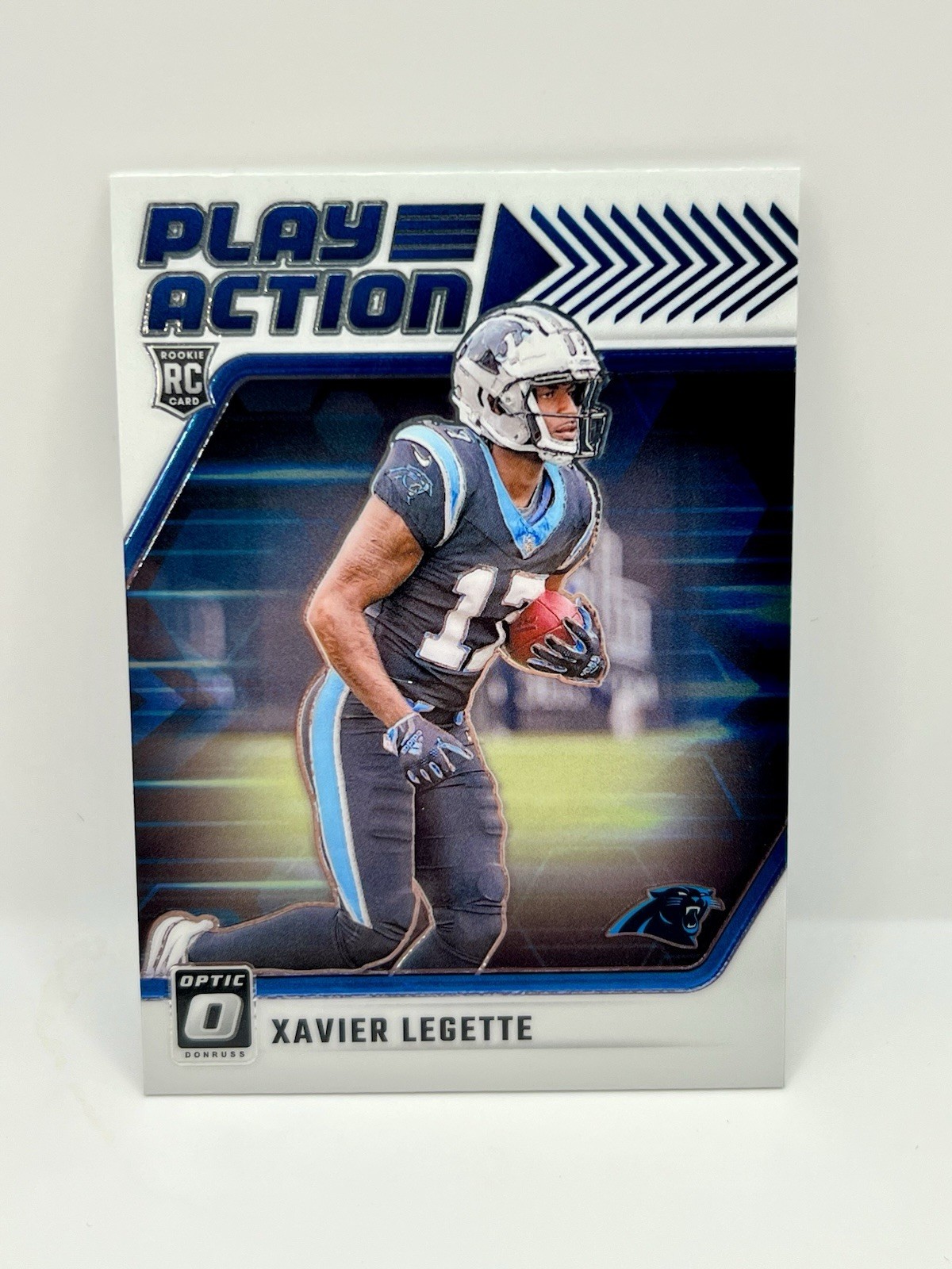 2024 Donruss Optic #10 Xavier Legette Play Action Carolina Panthers