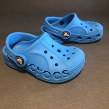 Crocs Classic Unisex Kids Toddler Size C6 Blue Clog Slides Sandals