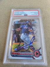 George Valera Signed 2023 1st Bowman BCP22 Guardians PSA AUTO