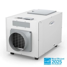 AprilAire E130C Dehumidifier with Casters 130 Pints Per Day, up to 7,200 Sq. Ft.