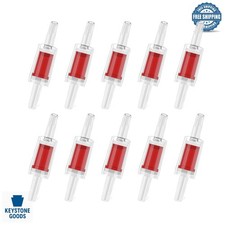 10 Pack Aquarium Check Valves - Fish Tank One-Way Non-Return Plastic Valves