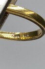 9k Yellow Gold Quartz & Glass Cocktail Ring 5.71g — photo 5