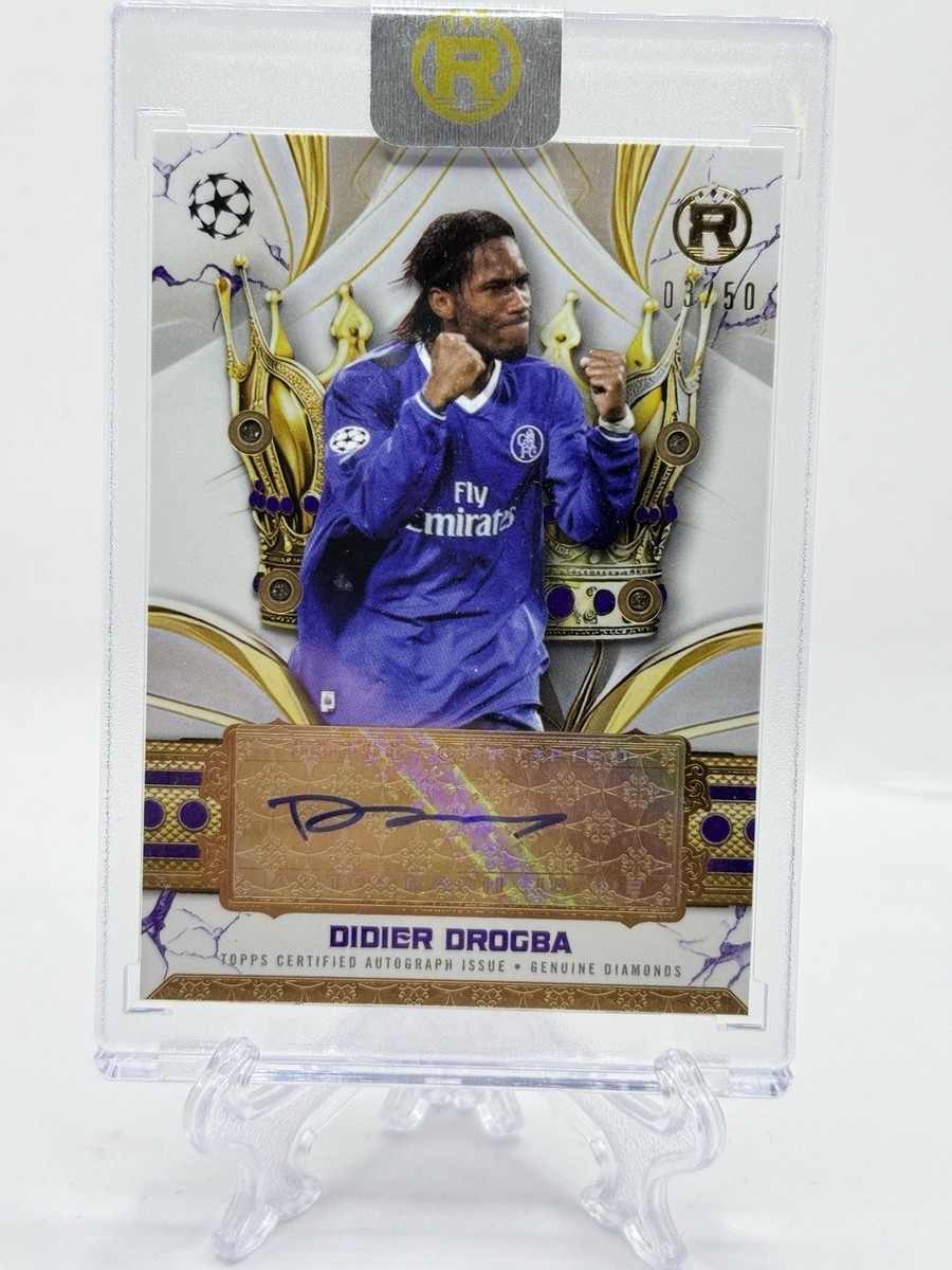 2024-25 Topps Reverence UEFA Didier Drogba Crowned Auto Jewel