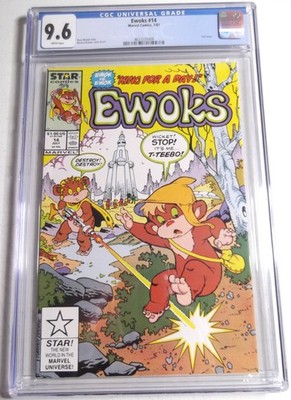 Ewoks # 14 Cgc 9.6 white pages 1987 Marvel Star wars comics Last issue! Rare