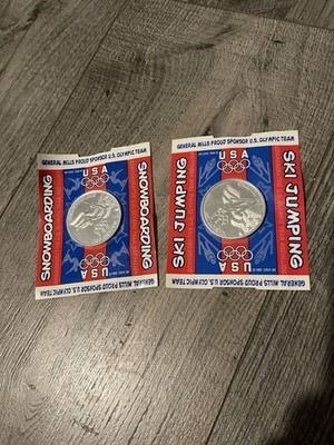 1998 Nagano Winter Olympics Medallions SEALED Snowboarding Ski Jumping GM