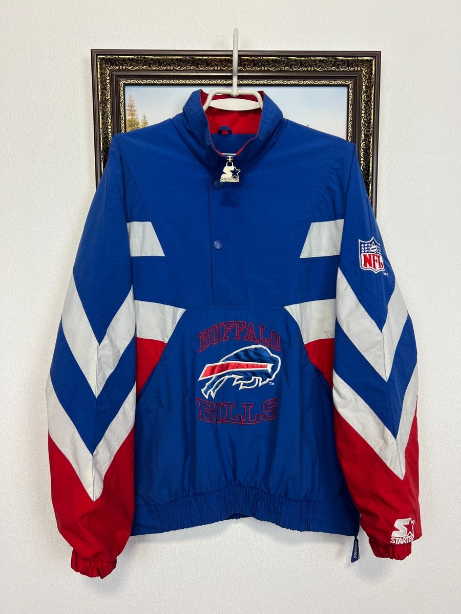 Vintage 90's Starter Buffalo Bills NFL Jacket Blue Mens Bomber