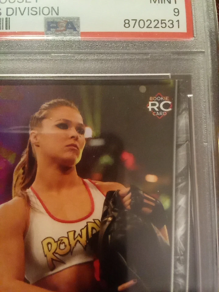 2018 Topps Wwe Ronda Rousey Then And Now Bronze PSA 9 - Image 3 of 4