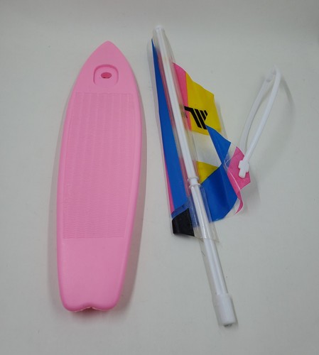BA1 Vintage 80s Mattel Barbie Seaside Fun Wind Surf Sail Board Pink (Parts only)
