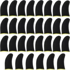 30 PCS Thumb Sleeves Mobile Gaming, Finger Sleeve for Gaming, Carbon Fingers Sle