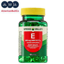 Spring Valley Vitamin E 400 IU 180 mg 100 Sof...