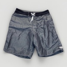 Quicksilver Board Shorts Mens 32 Metallic Swim Trunks Vintage Y2K Surf 90s