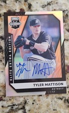 2021 Panini Elite Extra Edition - Tyler Mattison #79 Signatures (AU, RC)